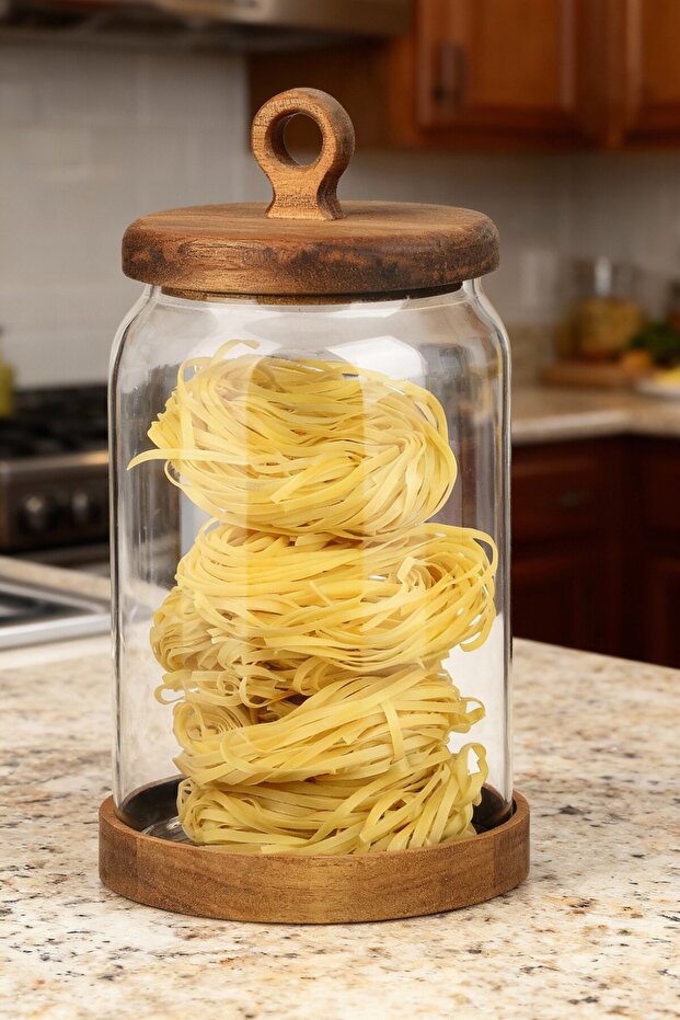 Nora 1850 ml Acacia Lid Storage Container