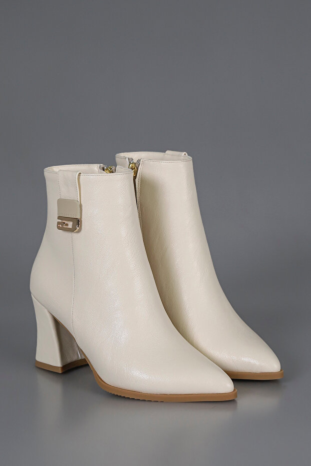 Egd 112 Side Buckle Detail High Heel Boots