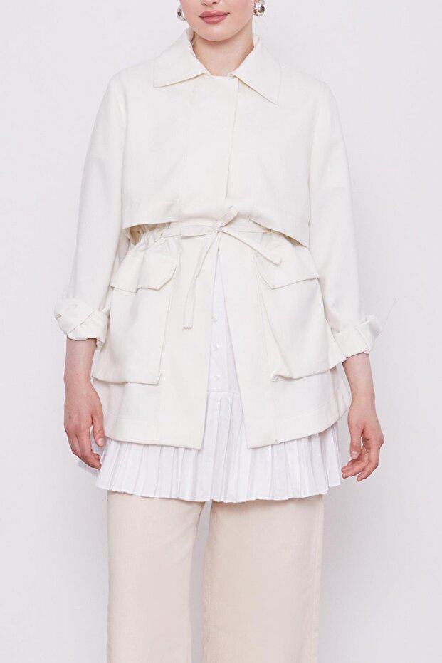 قميص داخلي أبيض مطوي - 3