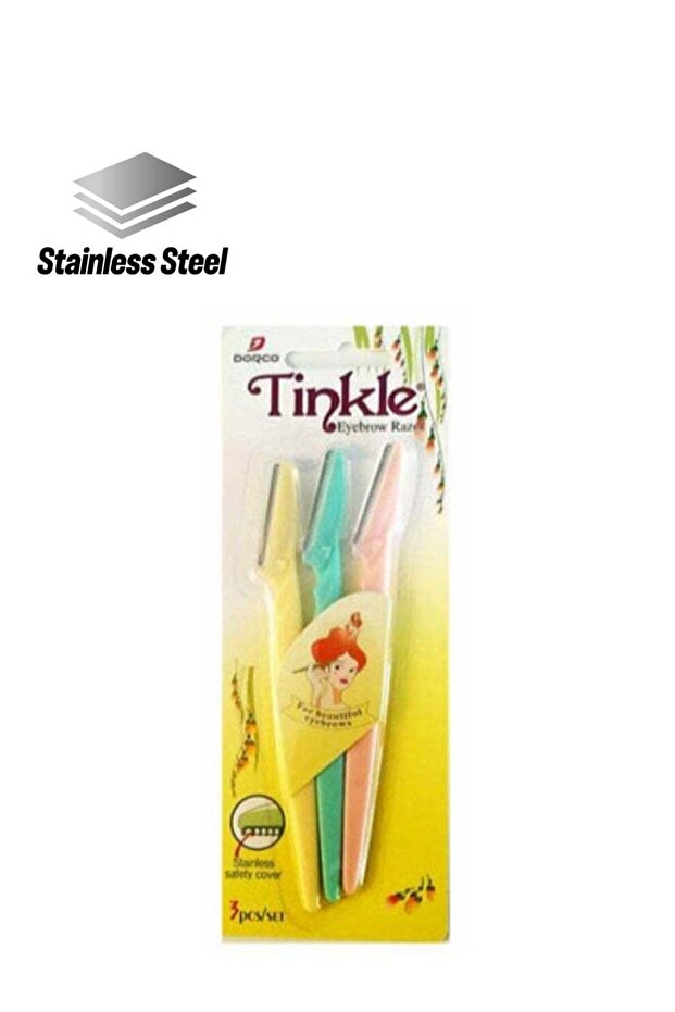 3-Piece Eyebrow Trimmer Set Multicolor
