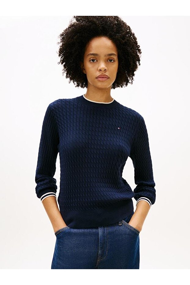 CO CABLE FINE GG C-NK LS Pullover
