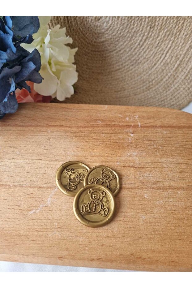 Ready-Made Seal Wax 50 Pieces Seal Gold Color