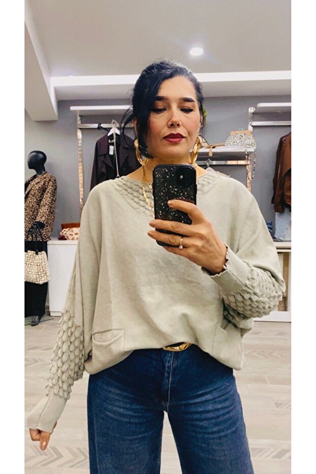 salaş triko bluz - 5