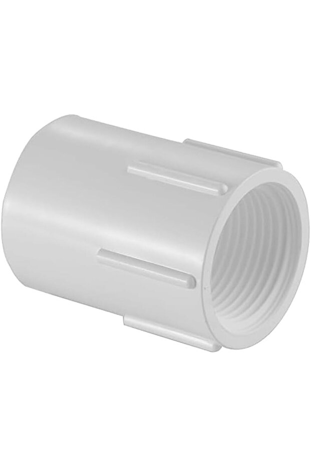 PVC White Pipe Fitting (Female Socket, 1 inch)
