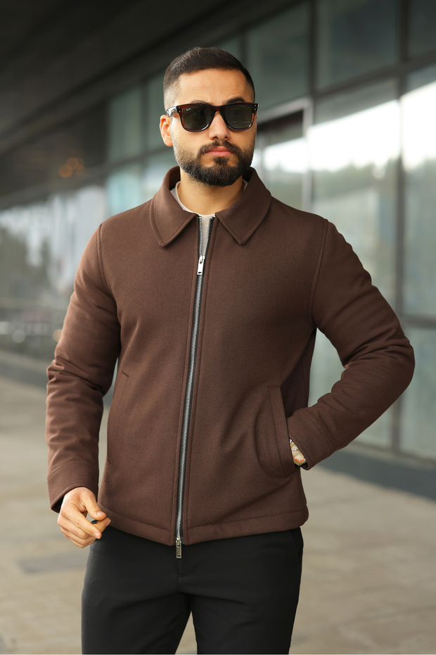 Iconic Basic Jacket with Lightweight Inflatable Padding and Double Zipper - 3