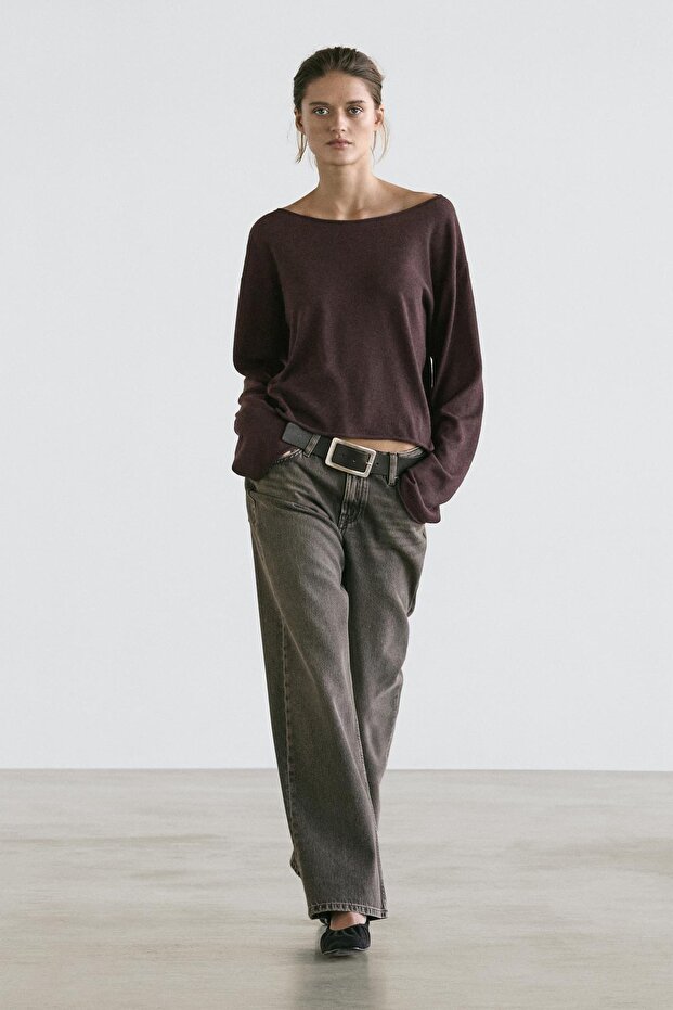 %100 yün triko kazak - 1