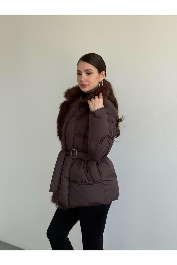 Şişme Kürklü Mont - 4