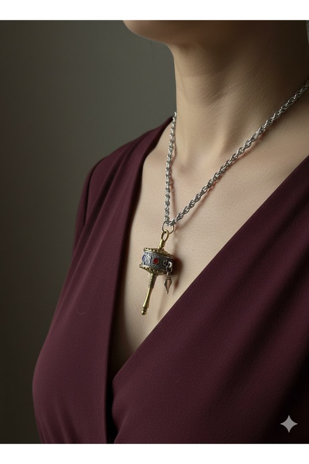 Carry the Spirit of Tibet on Your Neck: Ancient Return Wheel Necklace