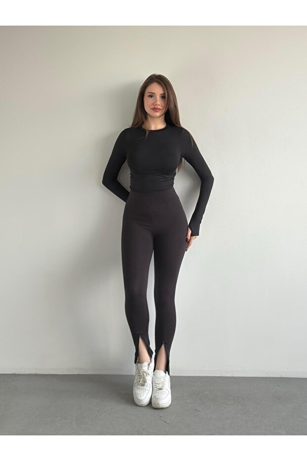 Fermuar Detay Tayt - 3