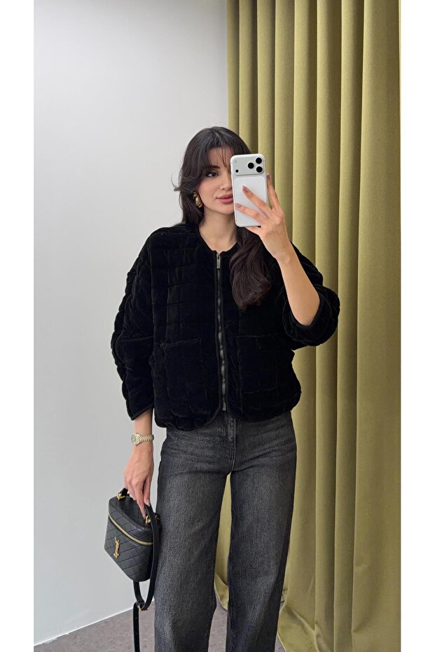 Stretch Fabric Velvet Jacket