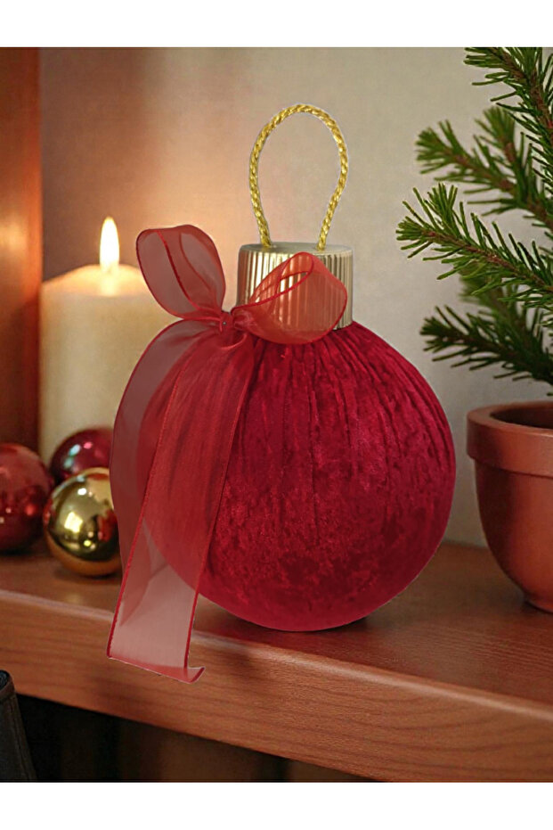 18cm Velvet Ball Decoration