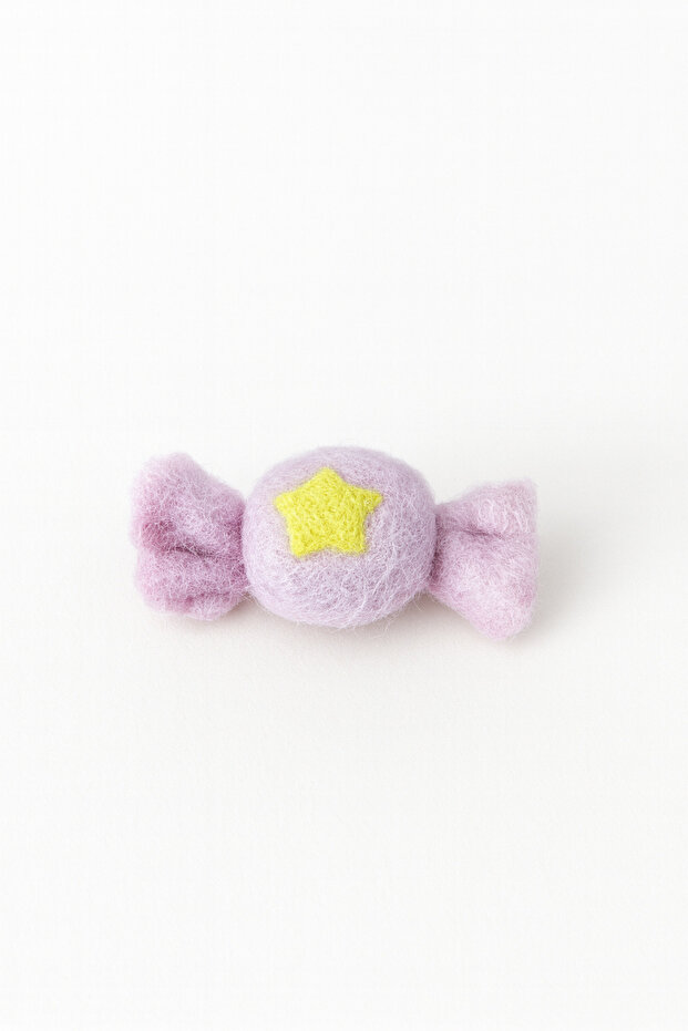 Handmade Felt Figure Brooch Buckle Crown Ornament – Cute Felt Accessory 156