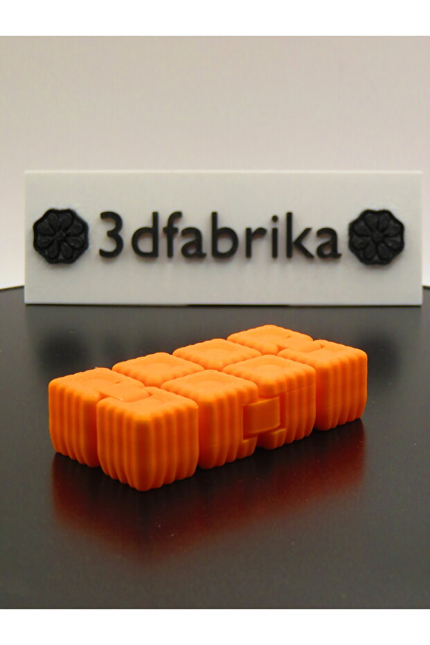 مكعب لا نهاية له بنمط اليقطين - برتقالي - 3