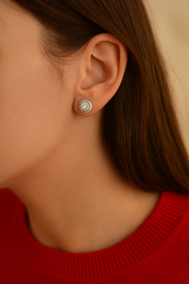 Stone Princess Earrings Stone Framed Earrings