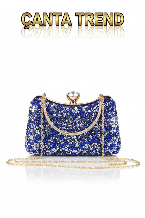 women's large stone evening bag