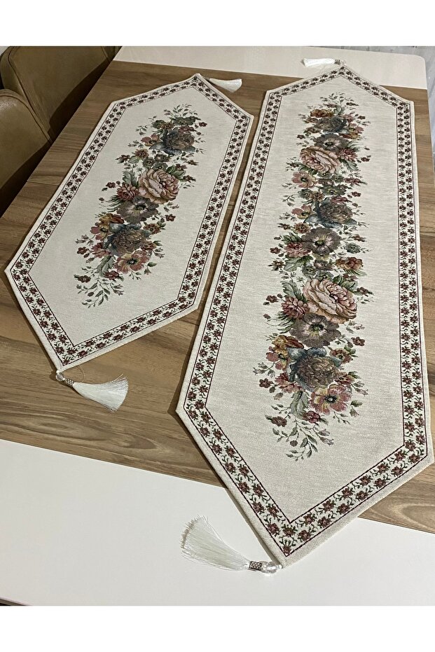 GOBLEN RUNNER ŞÖNİLLİ 2Li SET - 3