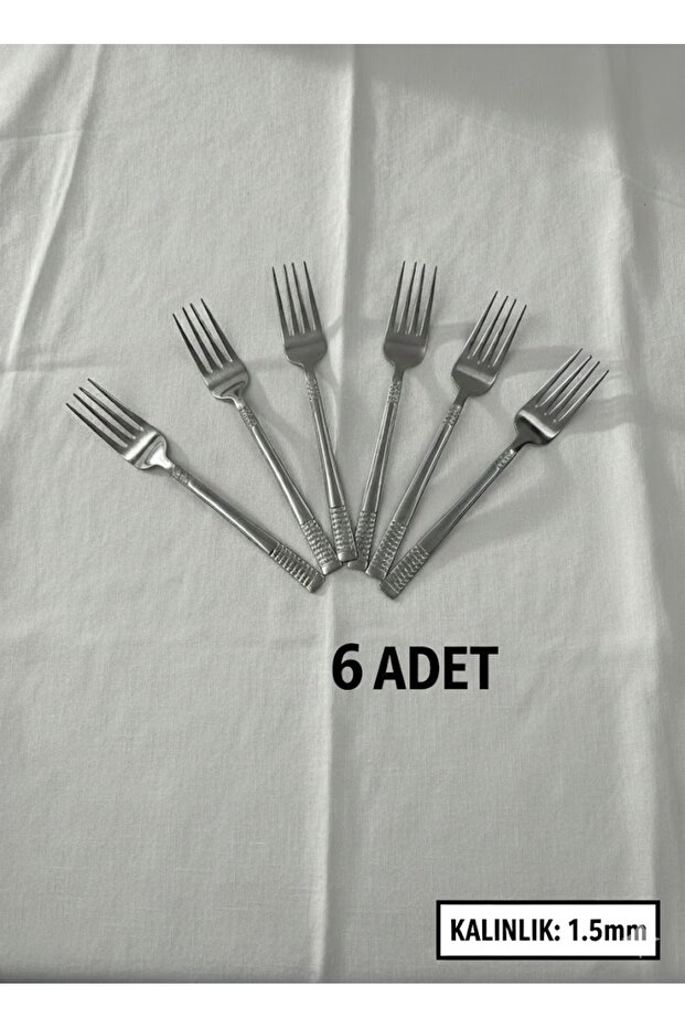 HASIR MODEL TATLI ÇATALI 6 ADET - 1