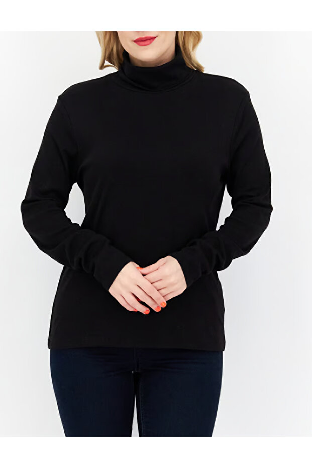 Blouse, Black - 1