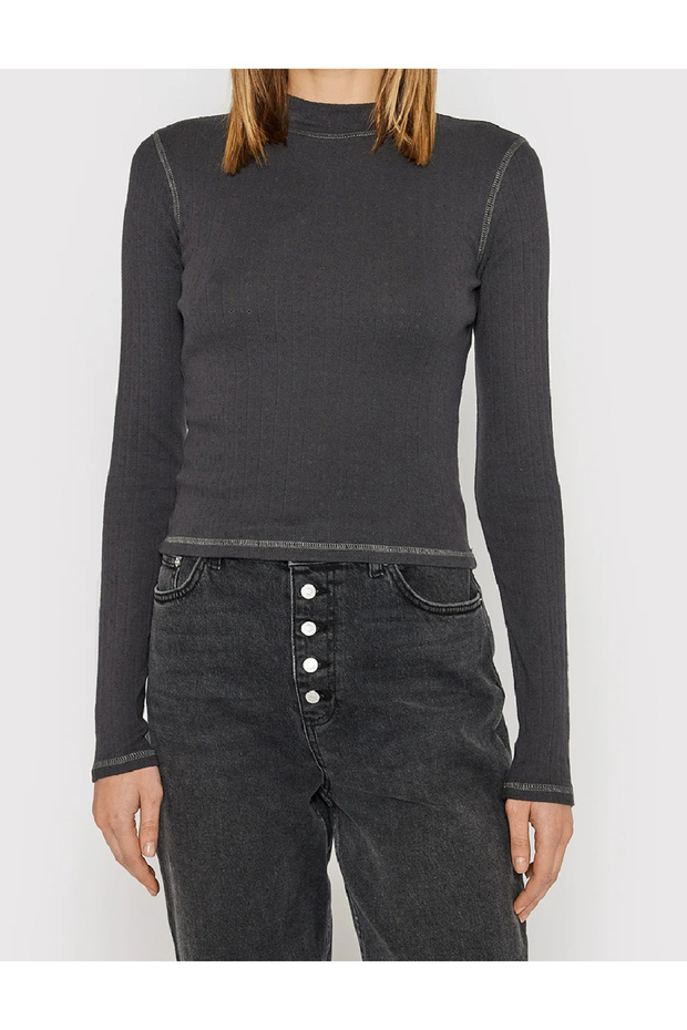 Blouse, Dark Grey - 1