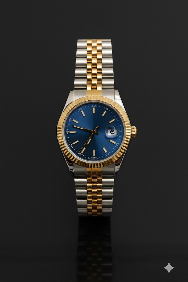 Men's Steel Band Wristwatch – Premium Design, Quartz Movement