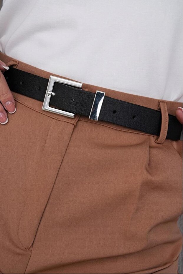 Square Buckle Women's Belt, Jacket Belt, Trouser Belt.