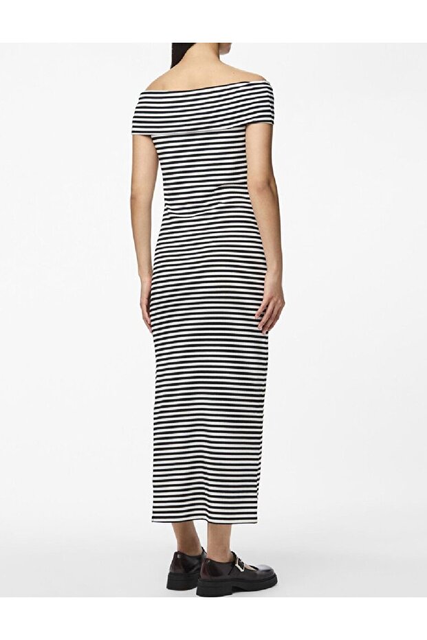 Rochie lunga, Alb/Negru - 2