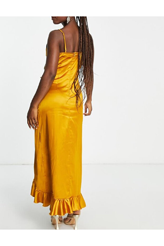 Rochie lunga, Portocaliu - 2