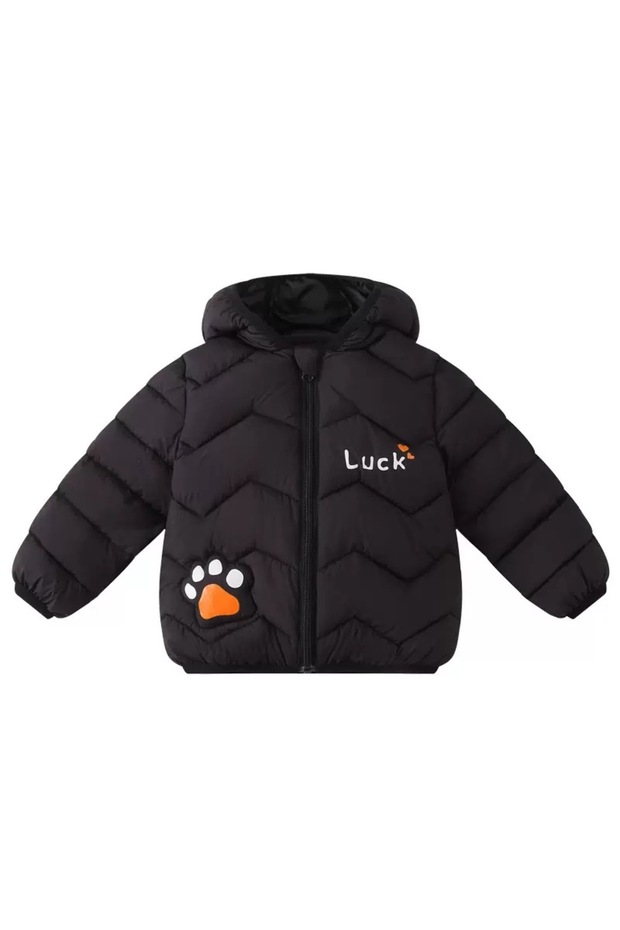 معطف قابل للنفخ بنمط النمر للأطفال - 4