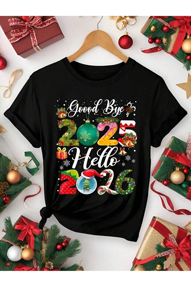 New Year Happy New Year 2026 Graphic Short Sleeve T-Shirt