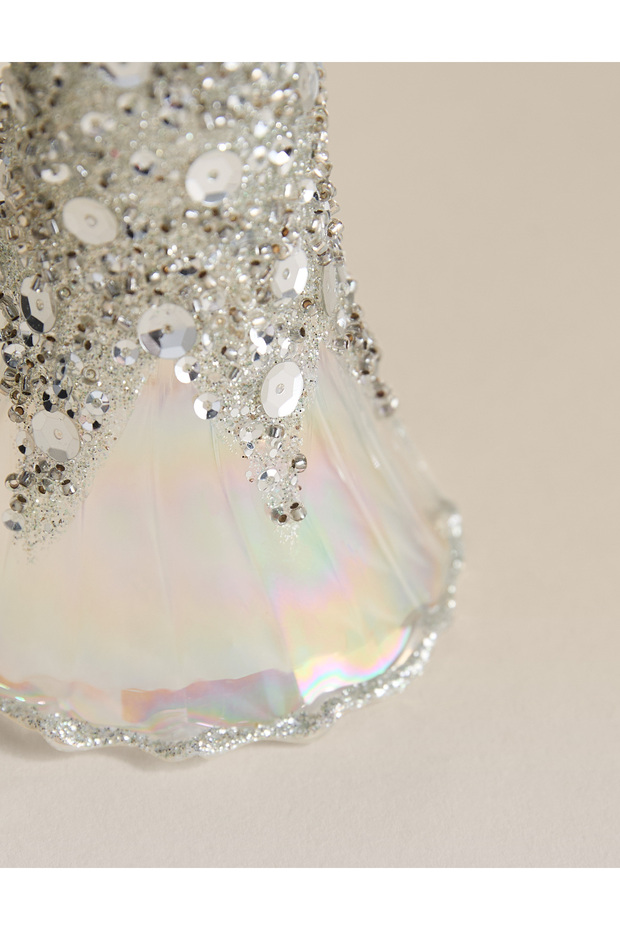 Cam Asmalı Yılbaşı Ağacı Süsü - 4