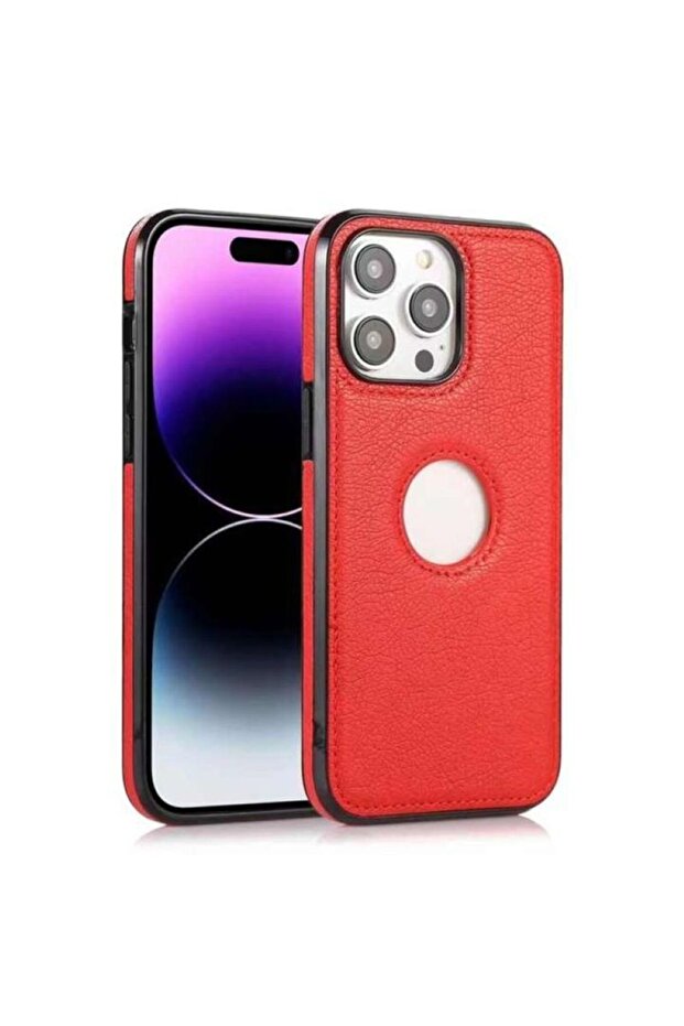 جراب جوال لهاتف iPhone 14 Pro Max - أحمر - 1