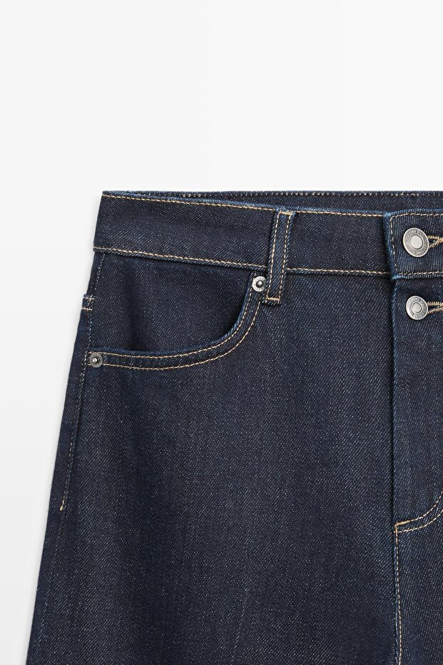 İspanyol paça yüksek bel jean - 6