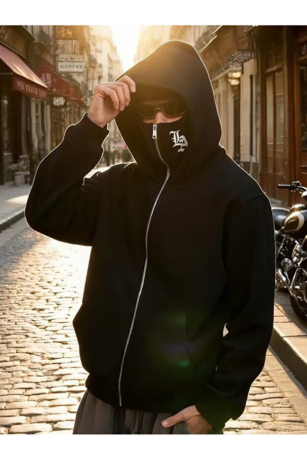 Style Vers Balaclava Full Zip Hooded Mask Hooded