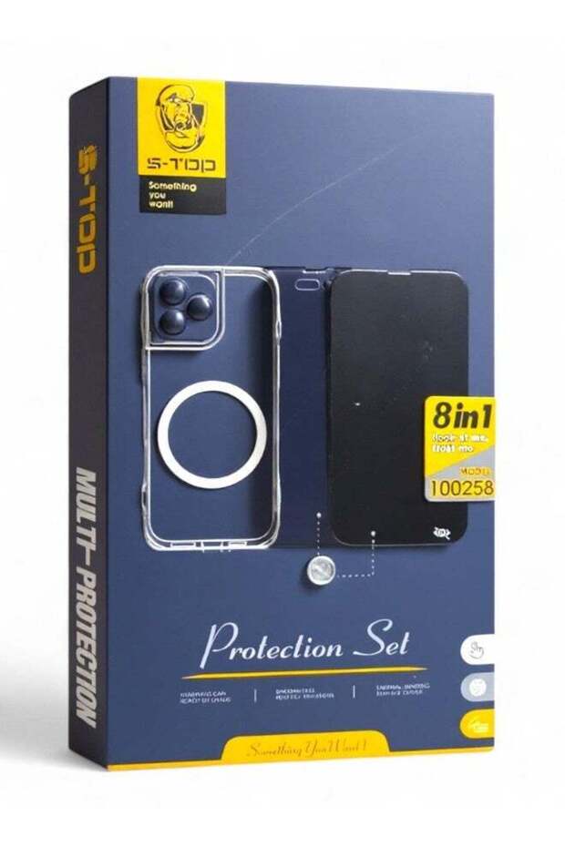 حزمة حماية كاملة لهاتف iPhone 12 Pro مع حماية شاشة الخصوصية والشحن اللاسلكي C