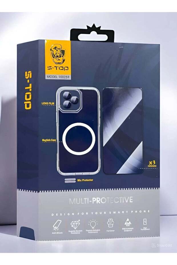 حزمة الحماية الكاملة S-TOP لهاتف iPhone 16 Pro Max
