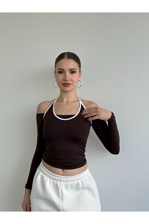 Halter Biyeli Crop - 1