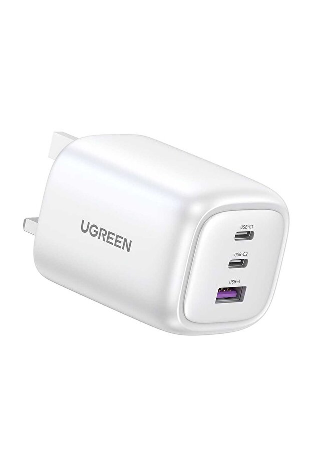 Nexode 65W PD GaN Foldable Fast Charger UK - White
