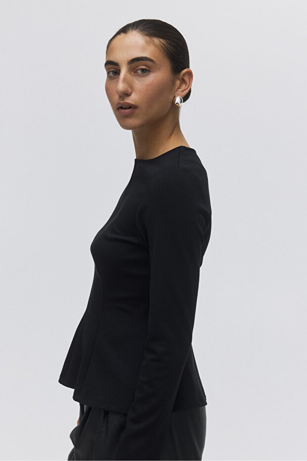 Peplumlu Jarse Üst - 5