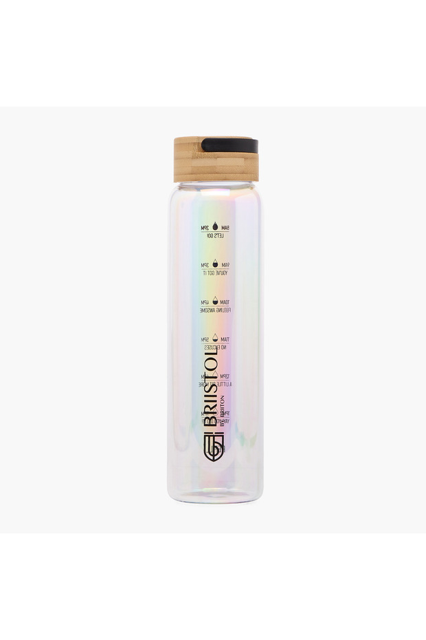 Rainbow Shaded Glass Water Bottle with Handle - 1 L