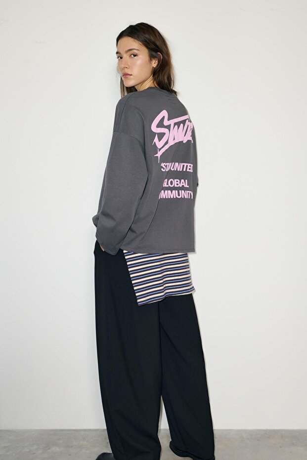 STWD grafik baskılı t-shirt - 3