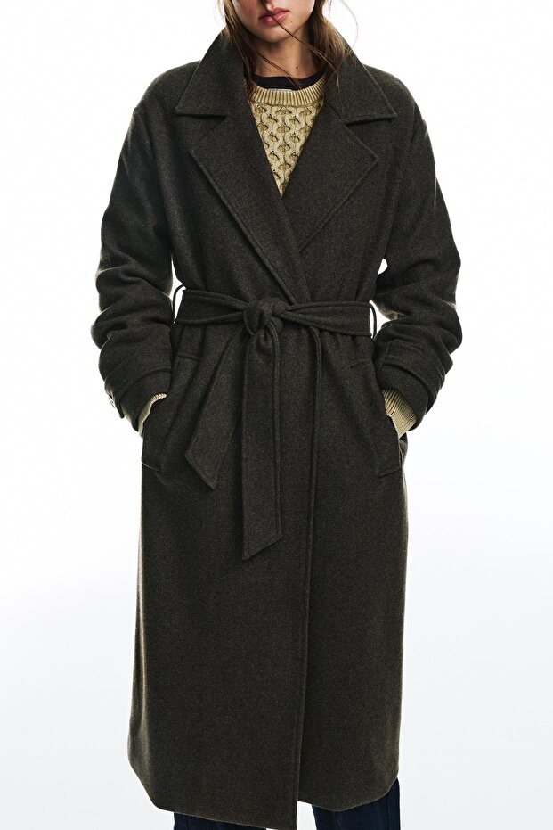 Kemerli uzun kaşe kaban - 4