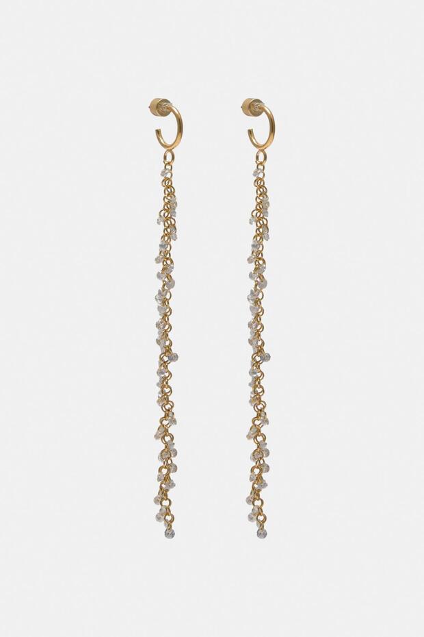 Uzun parlak küpeler - 1