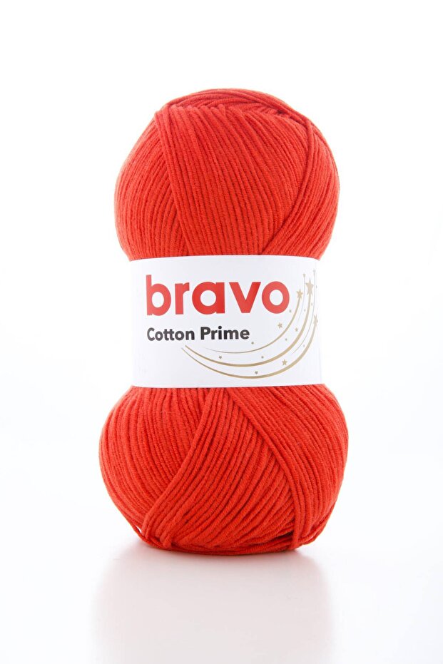 Cotton Prime Cotton Acrylic Thin Sport Knitting Yarn – Cardigan, Sweater 100 G/330 m (Color Code: 006) Red