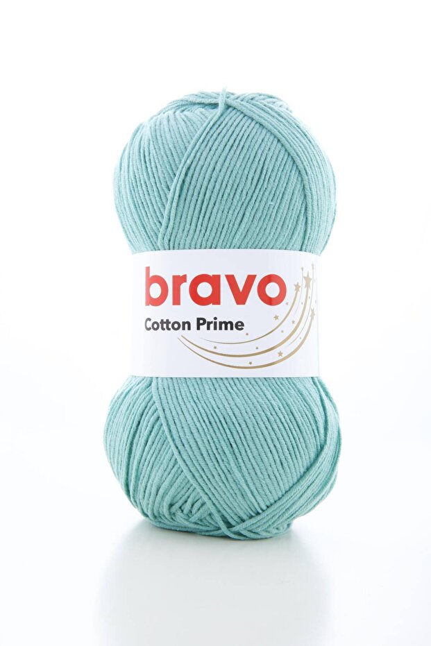Cotton Prime Cotton Acrylic Fine Sport Knitting Yarn – Cardigan, Sweater 100 G/330 m (Color Code: 016) Mint Green