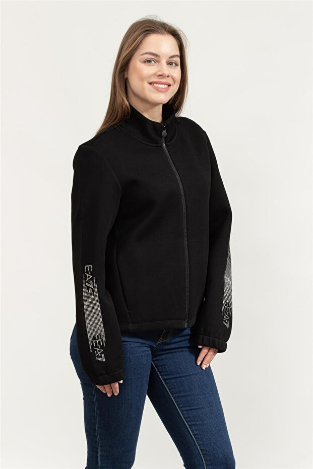 Kadın Fermuarlı Sweatshirt - 2