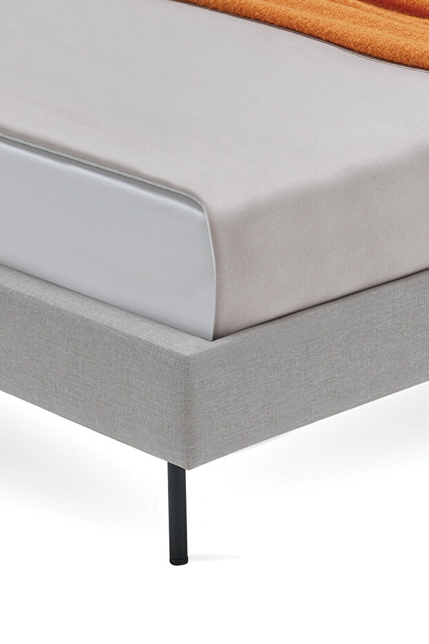 BaseUp Başlıklı Karyola - Taş - 7