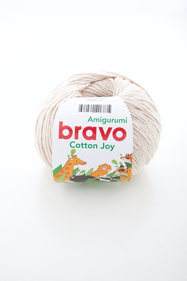 Cotton Joy Jeans Amigurumi Yarn Soft Cotton - 50 Gr /165 m (Color Code: 037) Beige