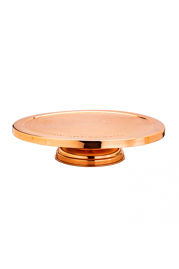 Copper cake stand 33.5 cm,