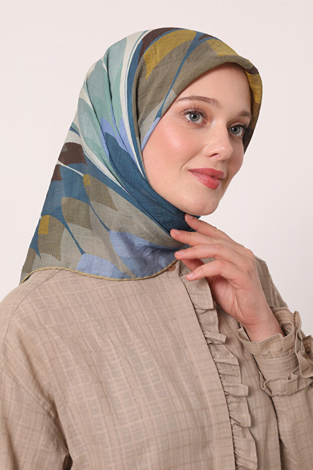 Eșarfă de vară cu model batik - 2