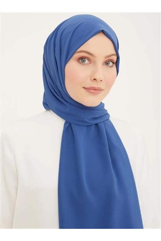 Medina Silk Shawl - Dark Denim Blue 17